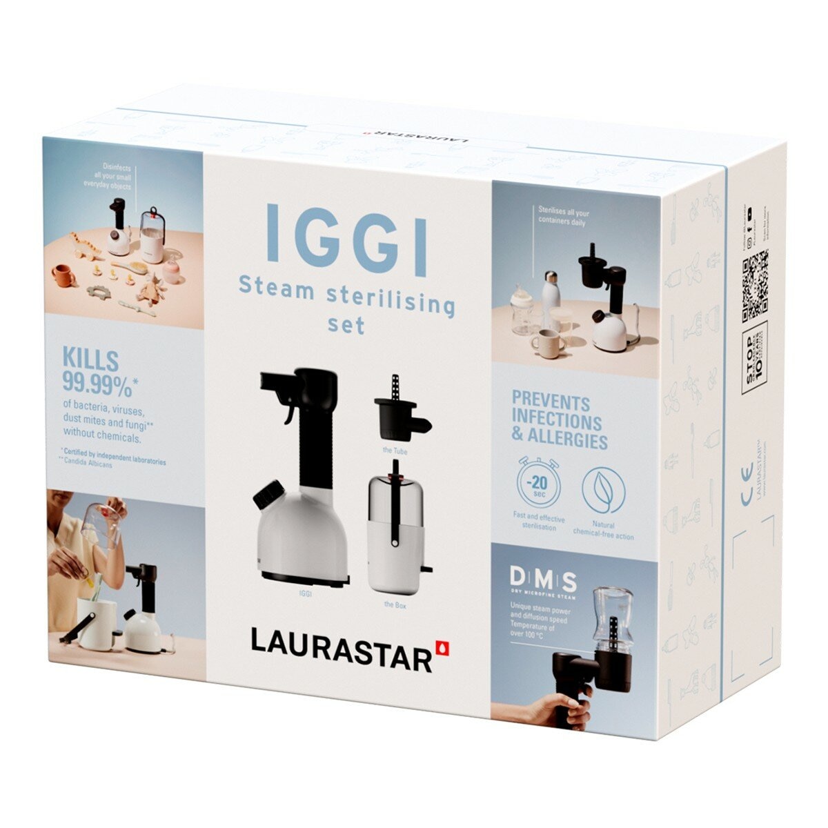 LAURASTAR SMART I 高壓蒸汽熨燙系統 + LAURASTAR IGGI 蒸汽消毒禮盒組