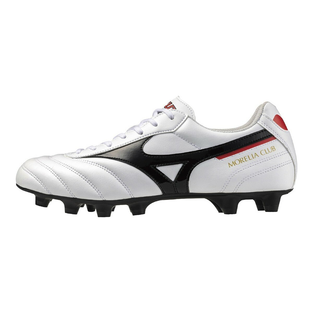 Mizuno 男足球鞋 MORELIA ll CLUB P1GA250809 白+黑 26.5公分