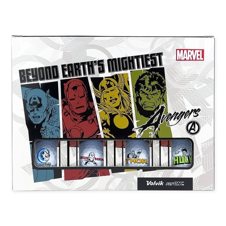 Volvik Marvel 高爾夫三層球 24入