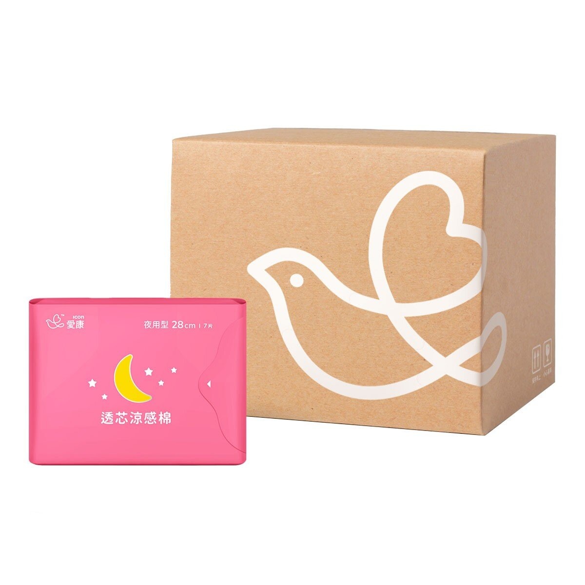 愛康涼感衛生棉 夜用型 28公分 7片 X 16包 愛康涼感衛生棉 夜用型 28公分 7片 X 16包