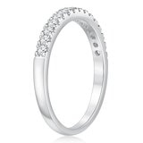 0.25克拉 18K白K金 鑽石戒指 VS2/I