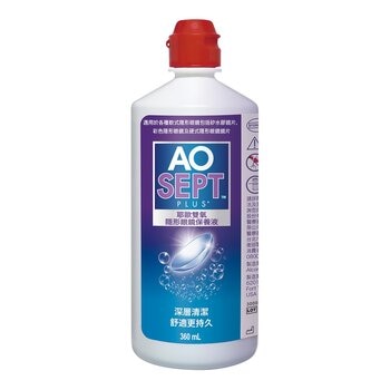AOSEPT Plus 耶歐雙氧隱形眼鏡保養液 360毫升X4瓶