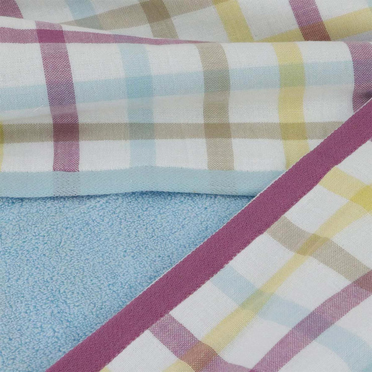 Gemini 無捻紗彩條色織紗布浴巾 2入組 60公分 X 137公分