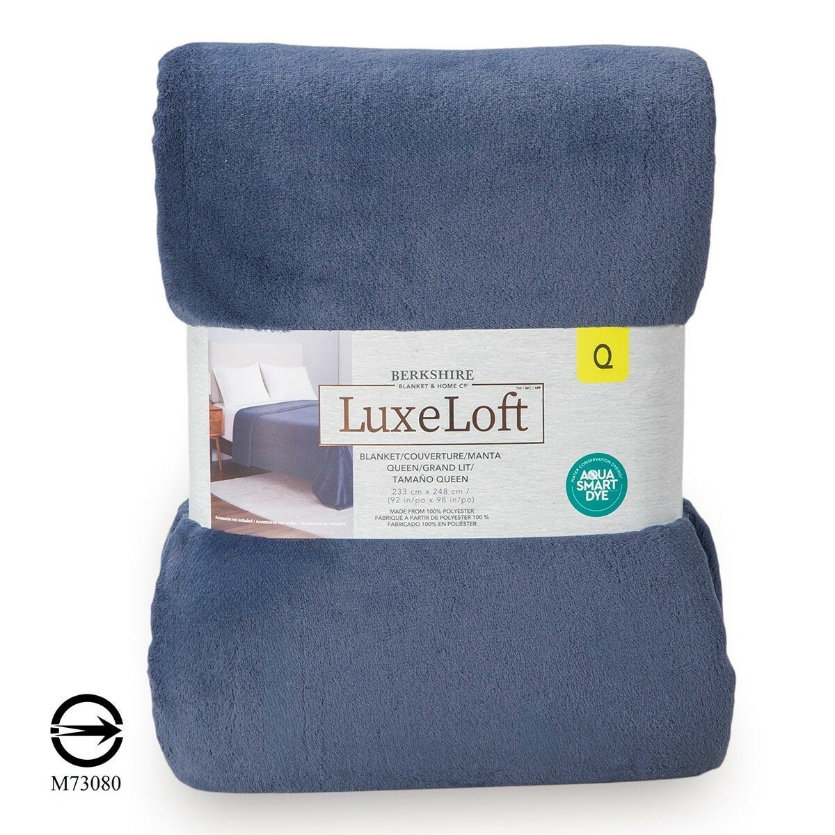 Berkshire 雙人舒適毯 233公分 X 248公分 藍
