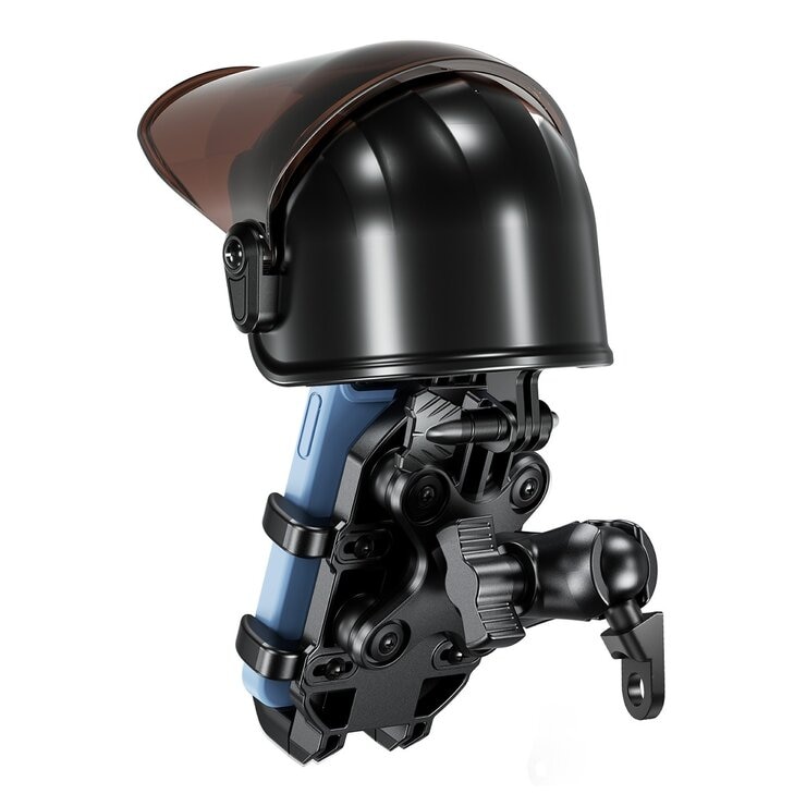 凱威格 機車手機防震支架 MK5P-C2 & 遮陽安全帽