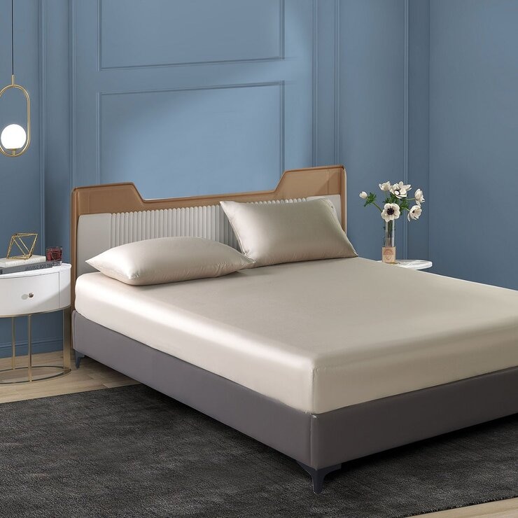 Don Home 萊賽爾素色雙人床包枕套三件組 152公分 X 190公分