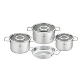 Fissler German Made Stainless Steel Cookware With Glass Lid X 7-Piece Set