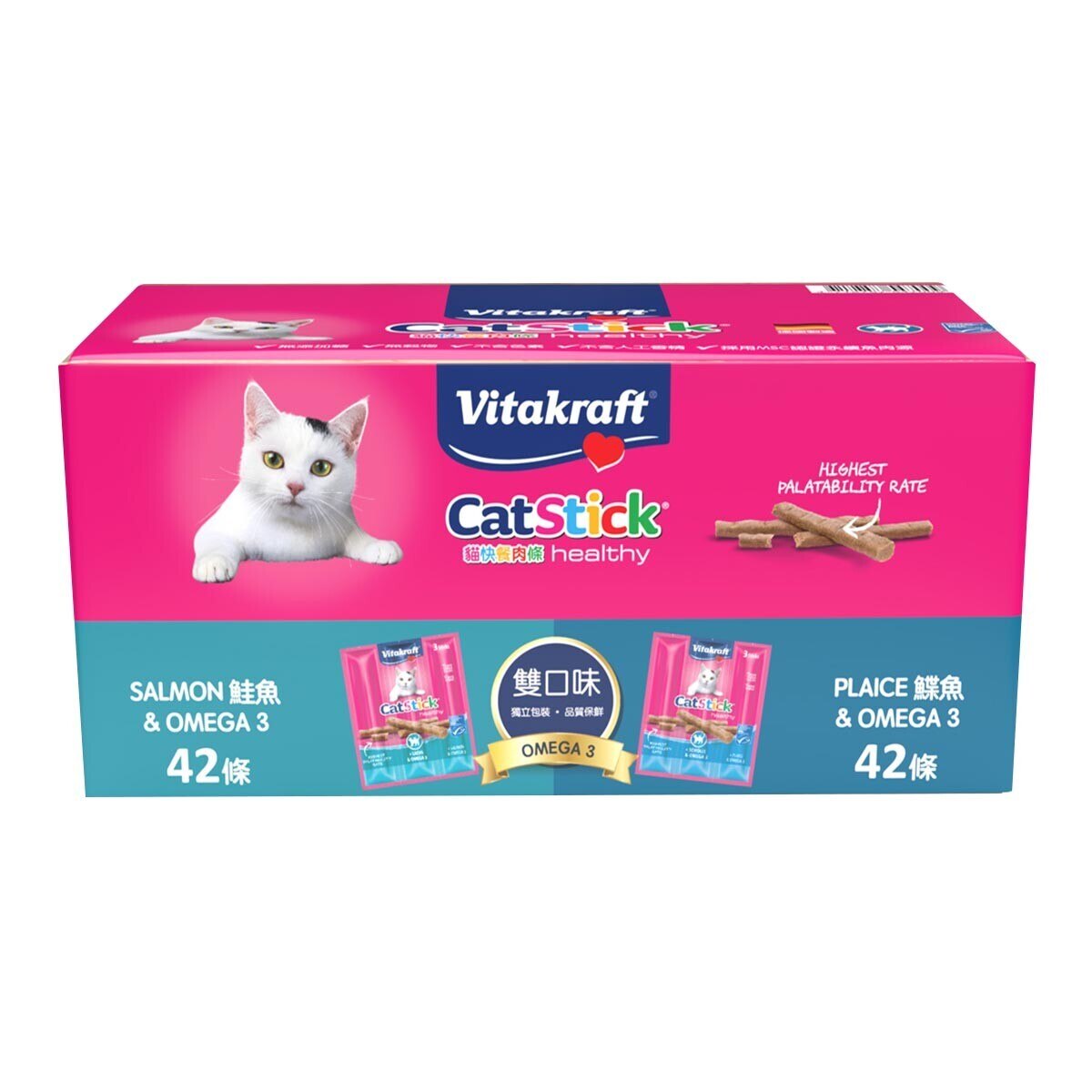 Vitakraft 貓快餐肉條雙口味 6公克 X 84入