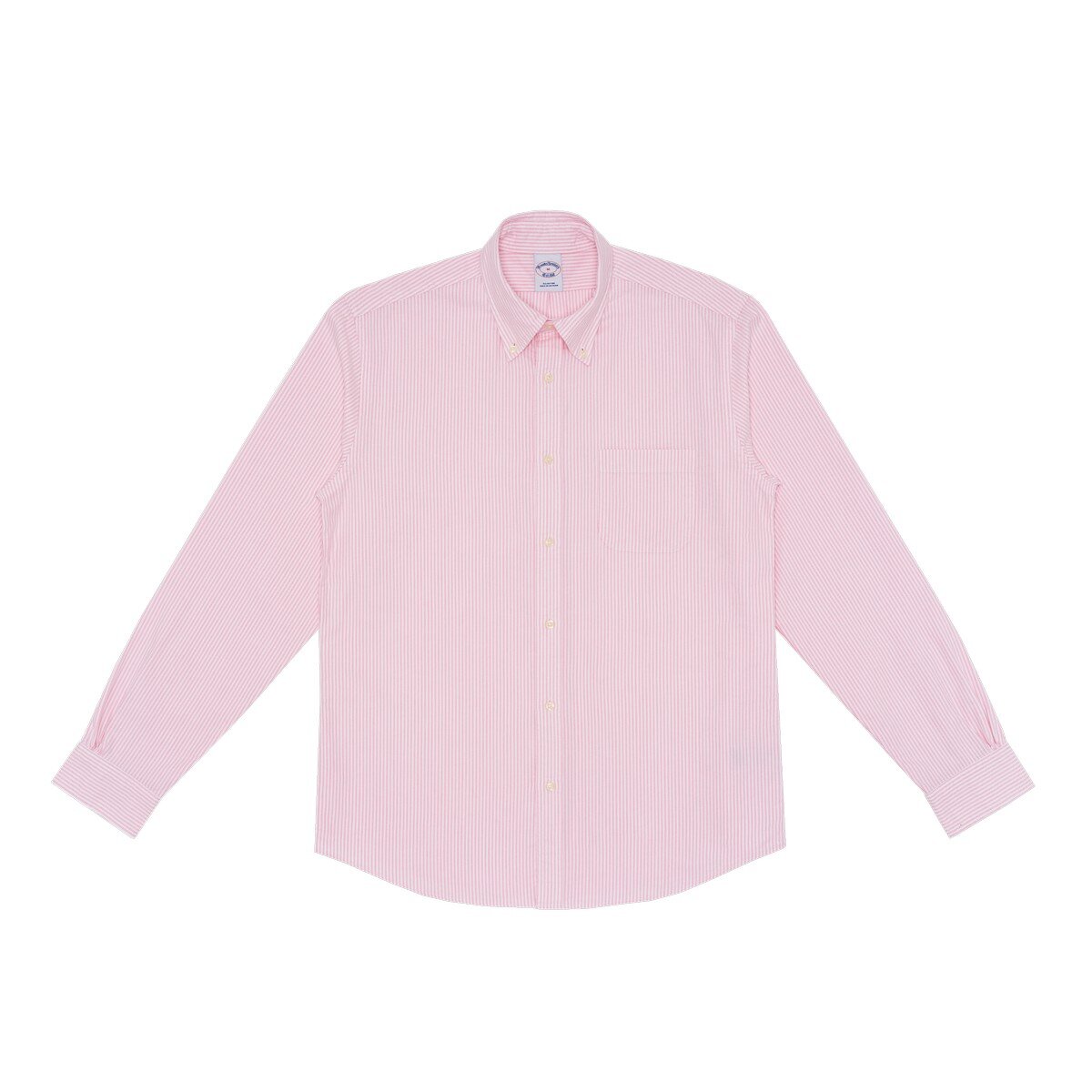 Brooks Brothers 男長袖襯衫 粉紅條紋 XL