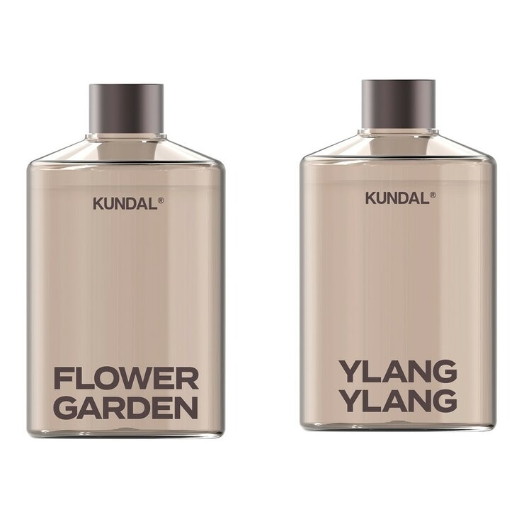 Kundal 香氛室內擴香組 500毫升 X 2入 依蘭依蘭+花園香