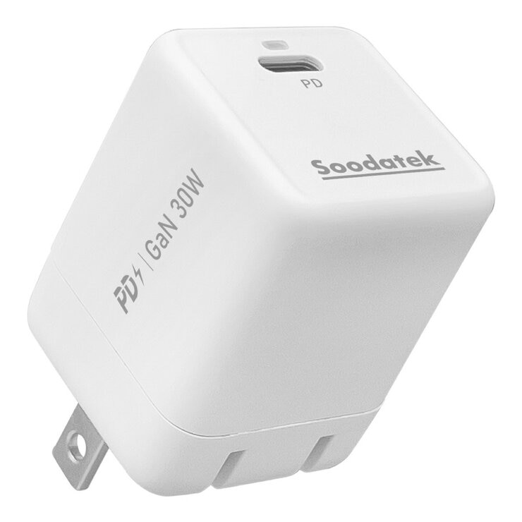 Soodatek GaN 氮化鎵 PD 30W 高速充電器 2入 SGHC1-PC30WT