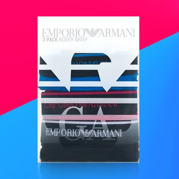 Emporio Armani 男四角內褲三件組 Emporio Armani 男四角內褲三件組