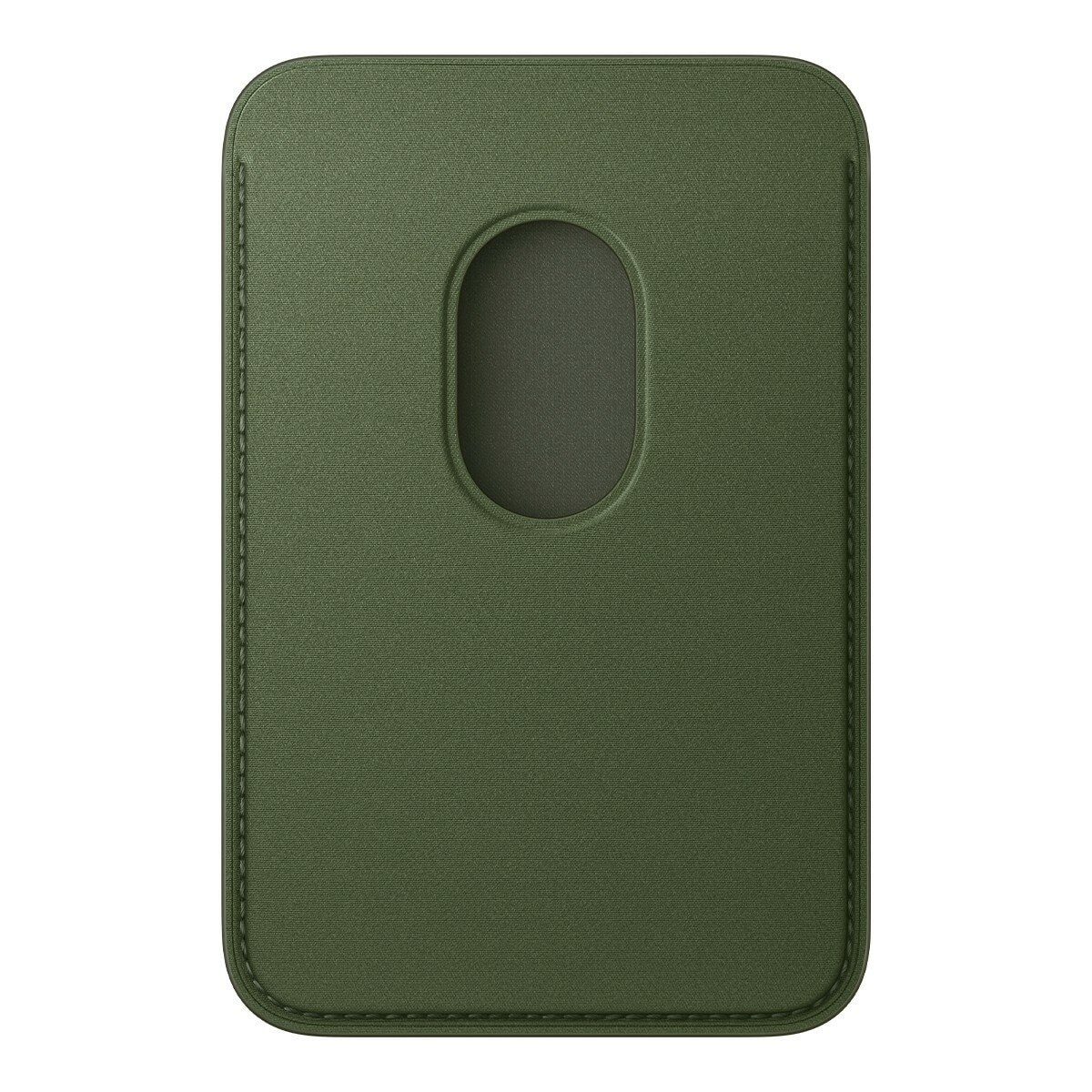 Apple iPhone MagSafe 精細織紋卡套 青苔色