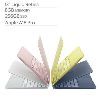 Apple MacBook Neo 13吋 搭配 A18 Pro晶片 6核心CPU 5核心GPU 8GB 256GB SSD
