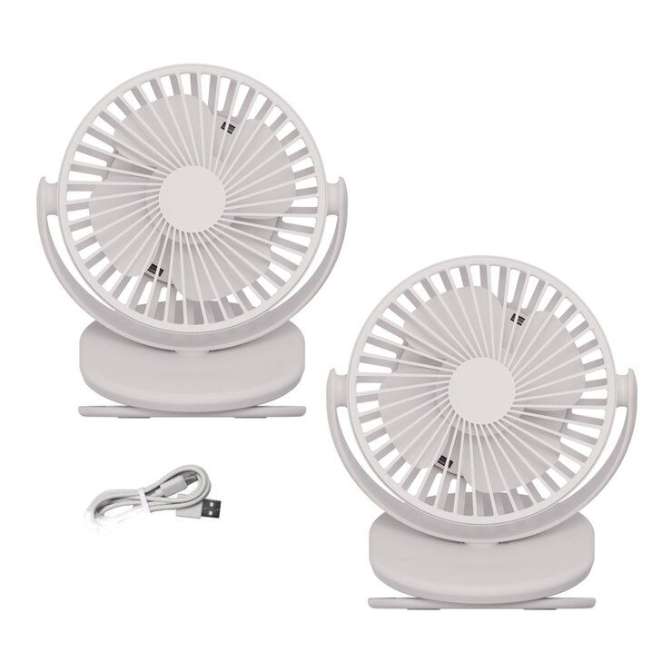 艾美特 USB 桌/夾式充電風扇 2入組 UD703S