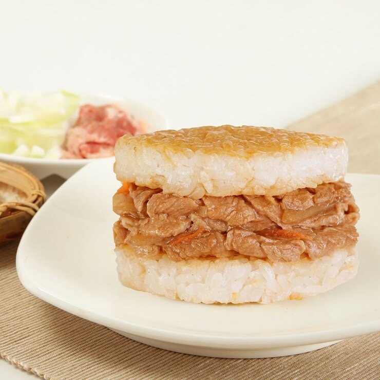 喜生 冷凍洋蔥牛肉米漢堡 170公克 X 12入