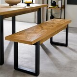 Bentley Designs Indus Rustic 橡木 餐桌椅四件組
