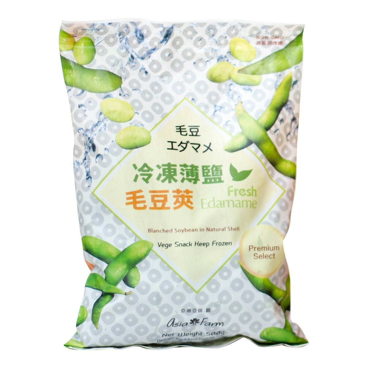 亞細亞田園 冷凍薄鹽毛豆莢 500公克 X 16入