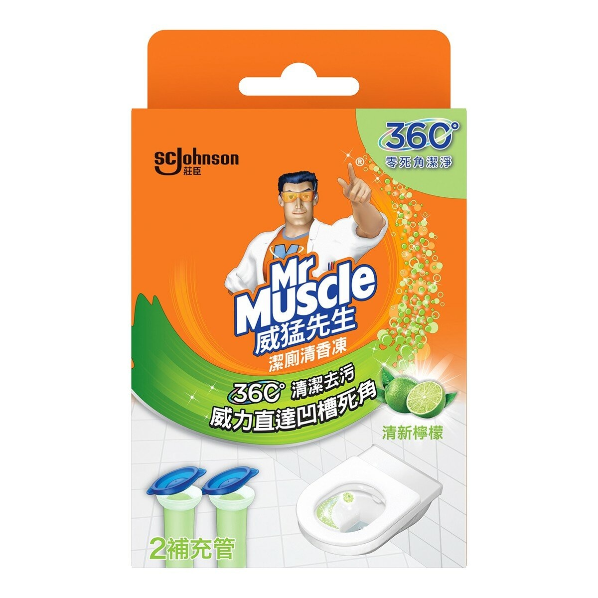 威猛先生 潔廁清香凍 手把 X 1入 + 補充管 X 7入