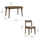 Bayside Furnishings 餐桌椅五件組