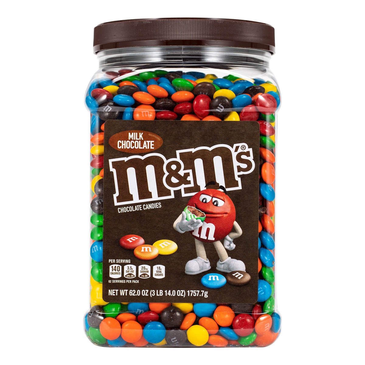 M&M's 牛奶糖衣巧克力罐裝 1757.7公克