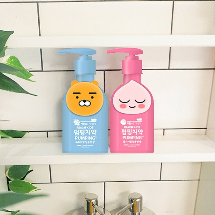 麗奇 X Kakao Friends 按壓式兒童牙膏 160公克 X 2入 麗奇 X Kakao Friends 按壓式兒童牙膏 160公克 X 2入