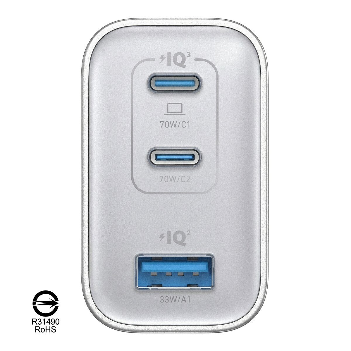 ANKER A121A Nano GaN 70W 急速充電器 兩入組 白色 ANKER A121A Nano GaN 70W 急速充電器 兩入組 白色