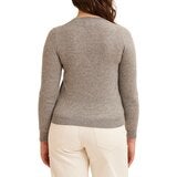 Weatherproof Vintage 女圓領喀什米爾毛衣 灰