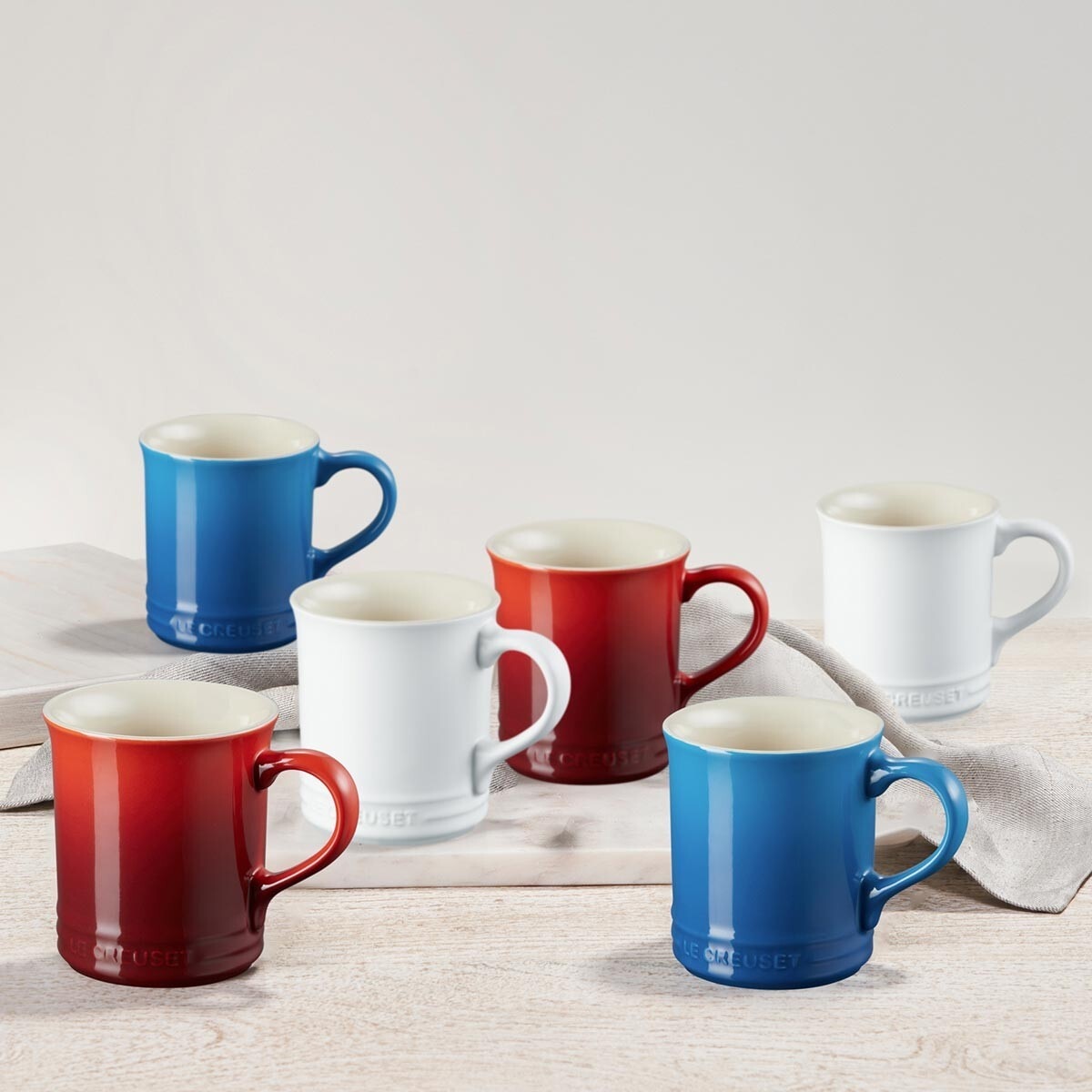 Le Creuset 三色馬克杯 400毫升 六入組 Costco 好市多線上購物