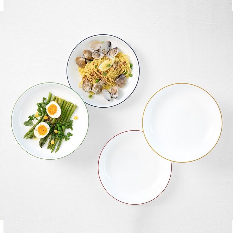 Corelle 美國製玻璃圓形餐盤 4件組