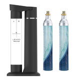 Levivo 氣泡水機組 含氣瓶 X 2入 + 水瓶 X 1入 黑