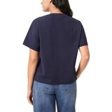 Scotch & Soda 女圓領短袖上衣 深藍