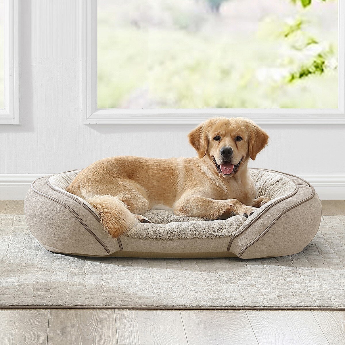 科克蘭 寵物沙發床 104公分 X 78公分 X 22公分 米白