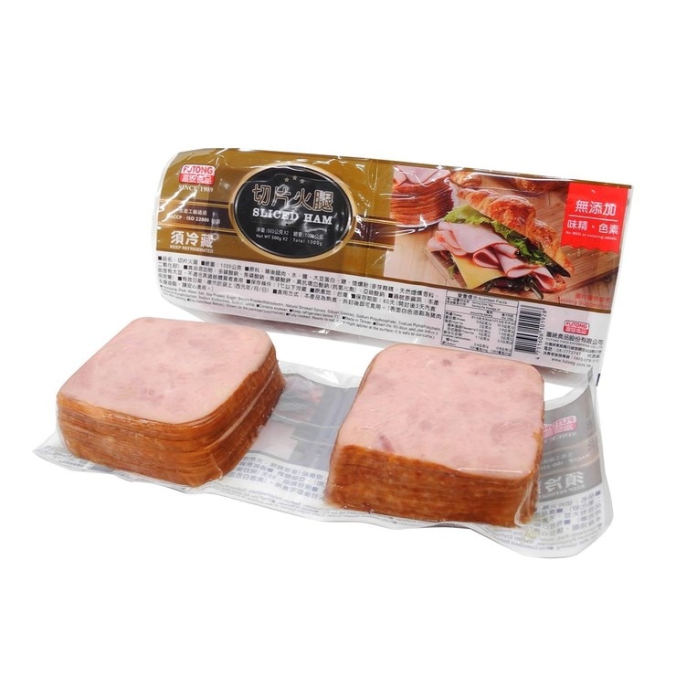 富統 冷藏切片火腿 500公克 X 2入