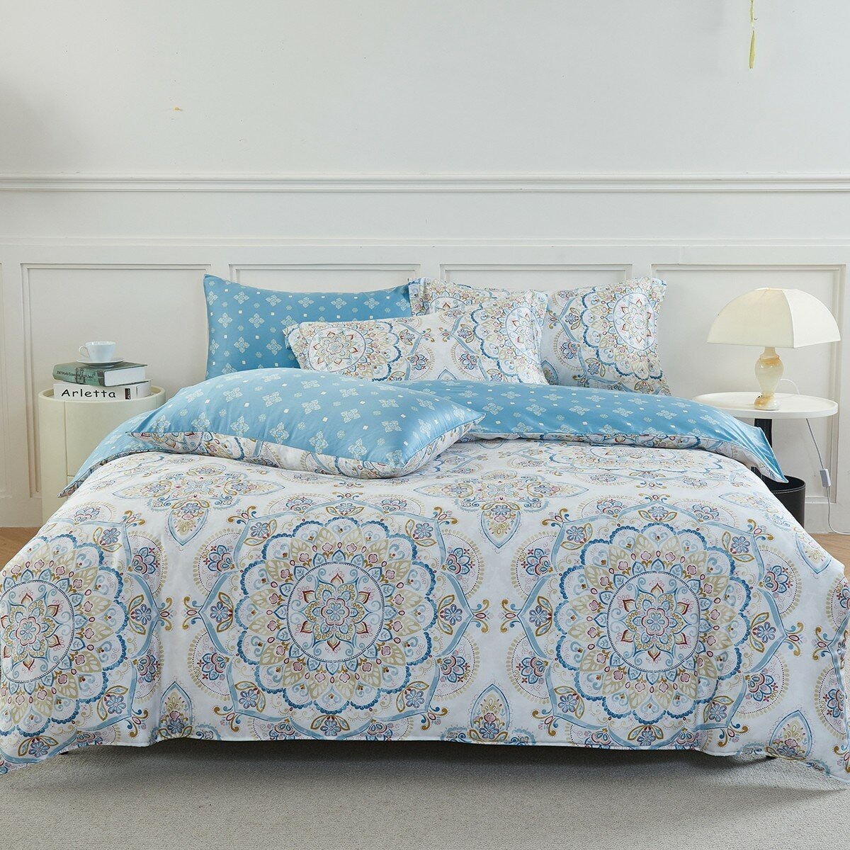 Don Home 300織萊賽爾雙人兩用被套六件組 152公分 X 190公分 布拉