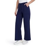 DKNY 女休閒寬褲 深藍