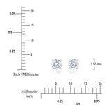 0.36 克拉 14K白K金 圓形鑽石耳環 VS2/I