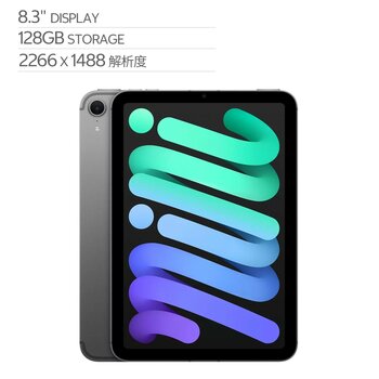 Apple iPad mini (第7代) Wi-Fi + 行動網路 128GB 太空灰