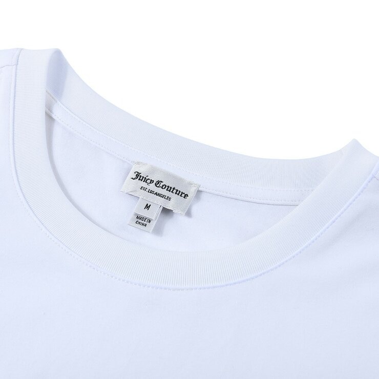 Juicy Couture 女刺繡短袖上衣 白