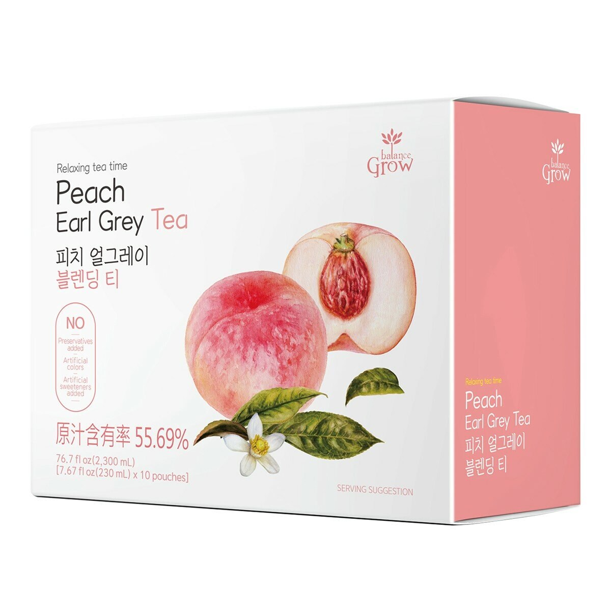 Balance Grow 蜜桃伯爵茶 230毫升 X 10入