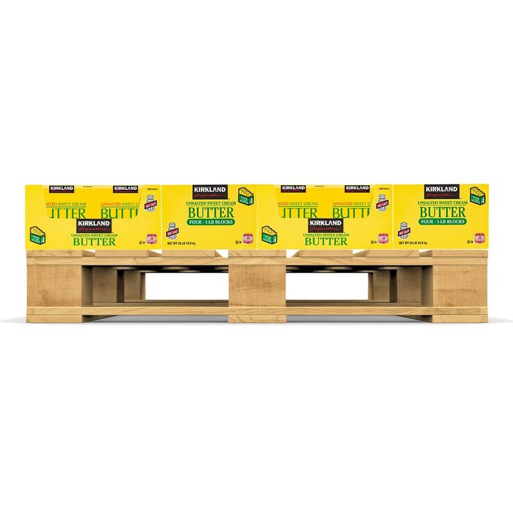 科克蘭 冷藏無鹽奶油 453公克 X 4入