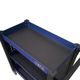 CSPS 32 inch 3-Tier Storage Cart Blue