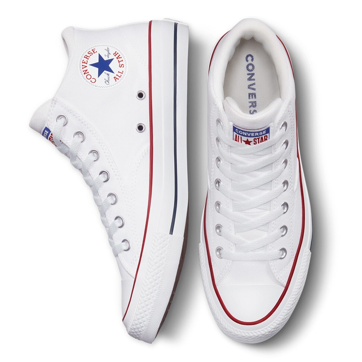 Converse 中性高筒帆布鞋 白