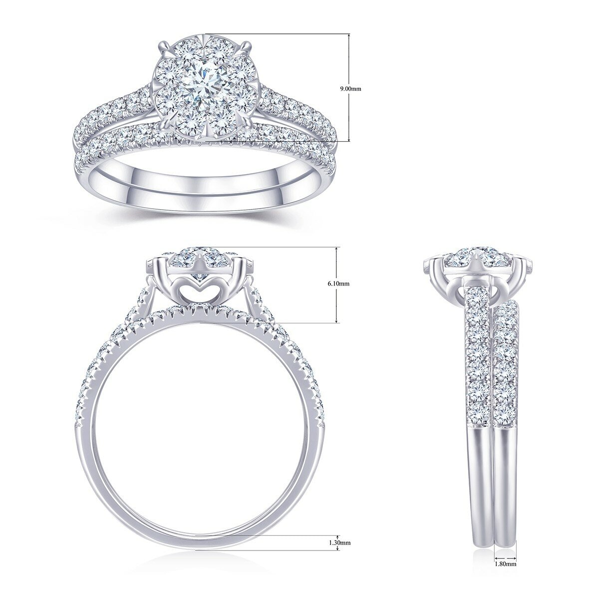 1.20克拉 圓形鑽石戒指 VS2/I