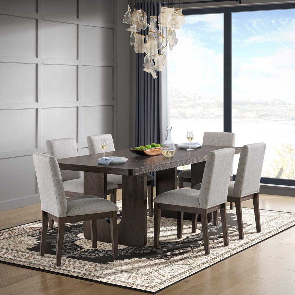 Bayside Henredon 餐桌椅七件組 Bayside Henredon 餐桌椅七件組