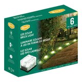 Dais LED太陽能磚塊燈 6入組 白光