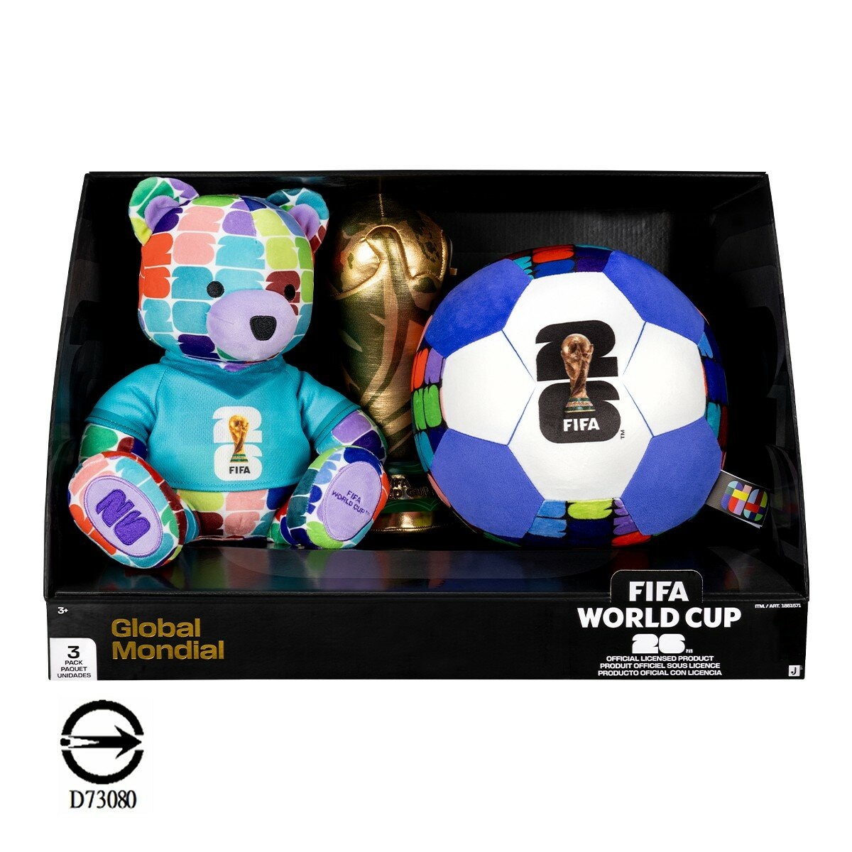 FIFA 世界盃 8吋 絨毛玩偶 彩色熊