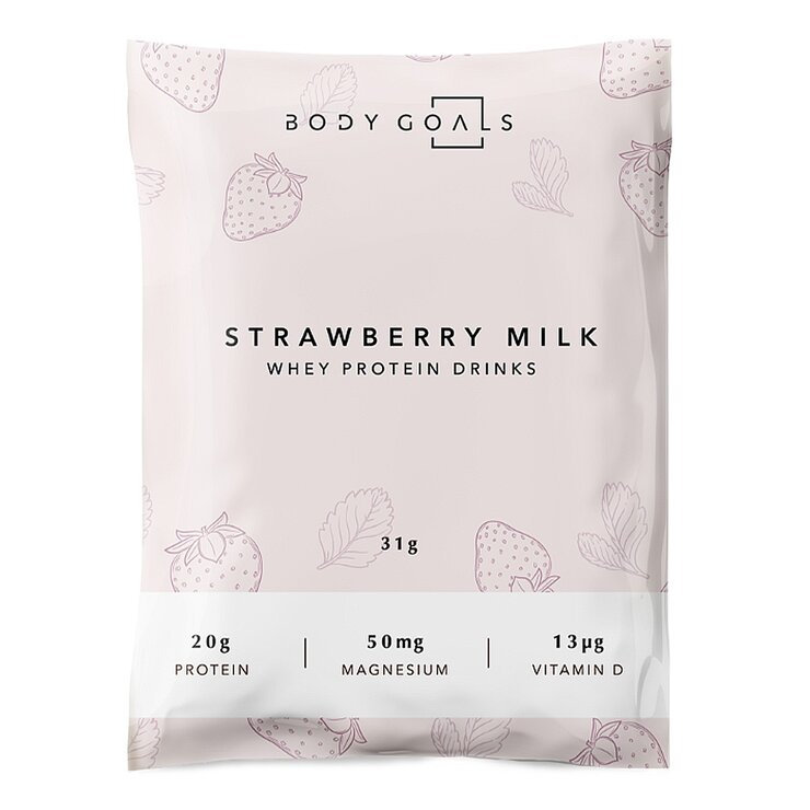 Body Goals Multi-Effect Whey Protein Drinks 31 g X 60-Pack [French Chocolate / Milk Tea / Strawberry Milk / Papaya Milk / Thai Milk Tea / Brown Sugar Milk Tea]
