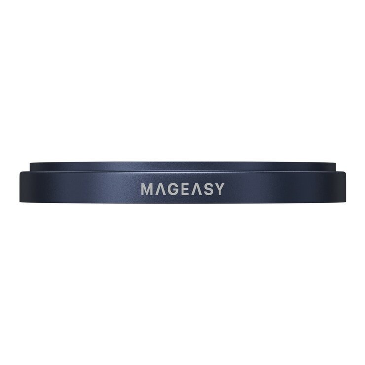 MAGEASY MagStand 360 M 磁吸旋轉支架防摔手機殼 iPhone 17 Pro Max(午夜) + 鏡頭保護貼Lenz(午夜) + Vetro 9H 鋼化玻璃保護膜