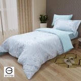 CASA 100%萊賽爾兩用被床包枕套四件組 霏雪藍 單人